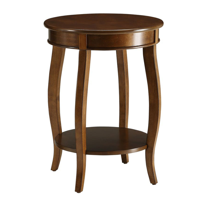 Amiable Side Table, Walnut brown-Side Tables and End Tables-Walnut Brown-MDF Wood Veneer Solid Wood Leg-JadeMoghul Inc.