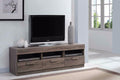 Amiable TV Stand, Rustic Oak Brown-Entertainment Centers and Tv Stands-Rustic Oak Brown-MDF PB Paper Veneer-JadeMoghul Inc.