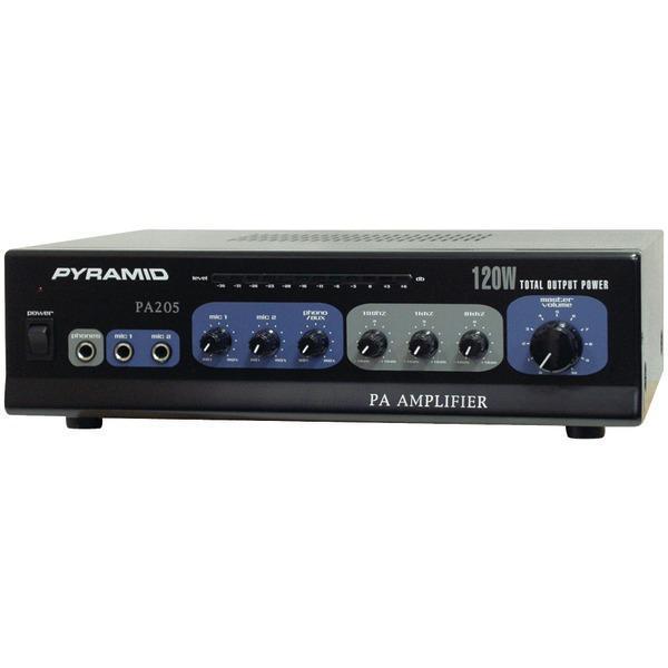Amp with Microphone Input (120 Watt)-Amplifiers & Preamps-JadeMoghul Inc.