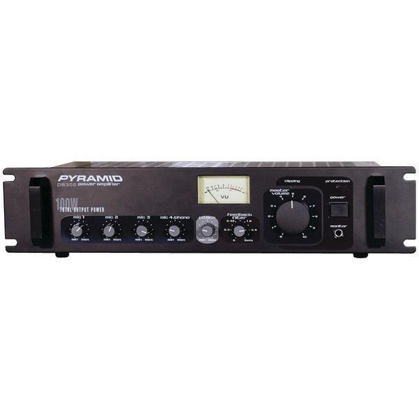 Amp with Microphone Input (300 Watt)-Amplifiers & Preamps-JadeMoghul Inc.