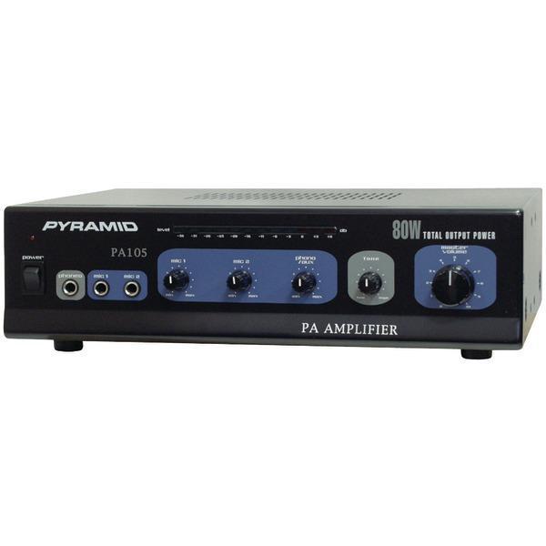 Amp with Microphone Input (80 Watt)-Amplifiers & Preamps-JadeMoghul Inc.