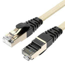 AMPCOM Ethernet Cable RJ45 Cat7 Lan Cable STP RJ 45 Flat Network Cable Patch Cord for Modem, Router, TV, Patch Panel, PC, Laptop AExp