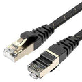 AMPCOM Ethernet Cable RJ45 Cat7 Lan Cable STP RJ 45 Flat Network Cable Patch Cord for Modem, Router, TV, Patch Panel, PC, Laptop AExp