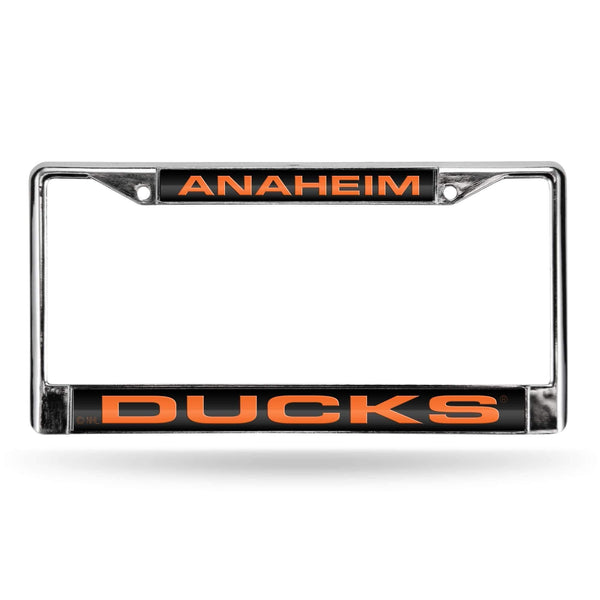 Mercedes License Plate Frame Anaheim Ducks Laser Chrome Frame