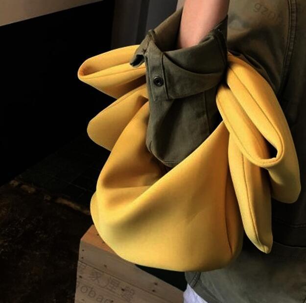 ANAWISHARE Designer Women Handbags Bow Day Clutches Bag Ladies Evening Party Clutches Black Handbag Shoulder Bag Bolsas Feminina-Yellow-30x30x18cm-JadeMoghul Inc.