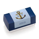 Anchor Monogram Rectangular Label Champagne (Pack of 1)-Wedding Favor Stationery-Navy Blue-JadeMoghul Inc.