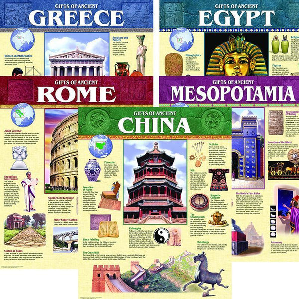 ANCIENT CIVILIZATION CHART PACK-Learning Materials-JadeMoghul Inc.