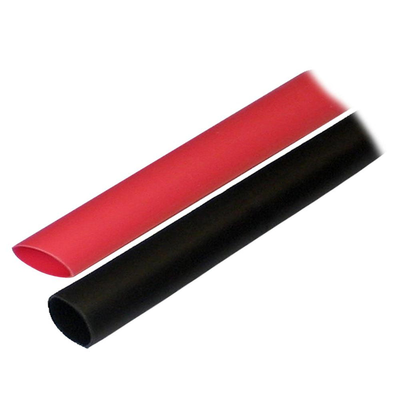 Ancor Adhesive Lined Heat Shrink Tubing (ALT) - 1-2" x 3" - 2-Pack - Black-Red [305602]-Wire Management-JadeMoghul Inc.