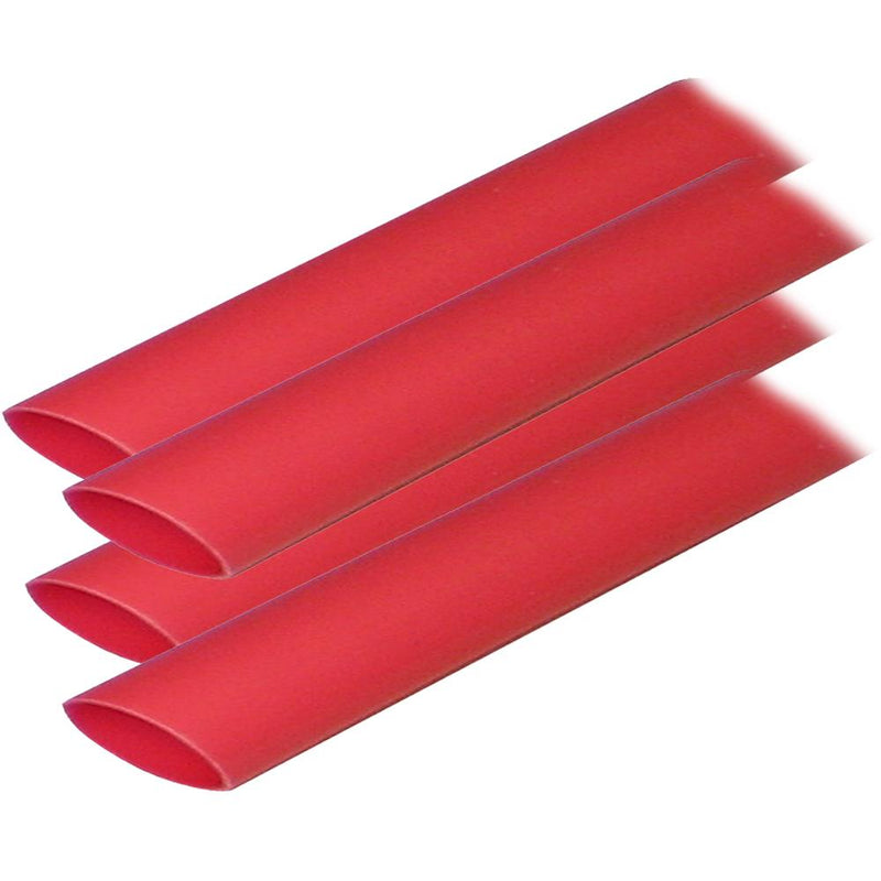 Ancor Adhesive Lined Heat Shrink Tubing (ALT) - 3-4" x 12" - 4-Pack - Red [306624]-Wire Management-JadeMoghul Inc.