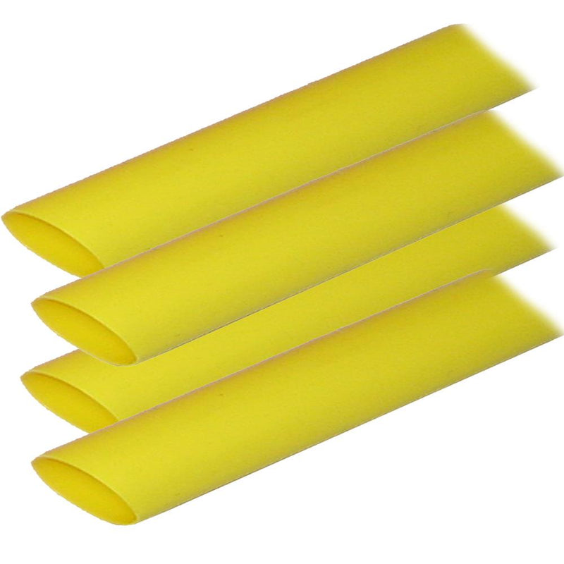 Ancor Adhesive Lined Heat Shrink Tubing (ALT) - 3-4" x 12" - 4-Pack - Yellow [306924]-Wire Management-JadeMoghul Inc.