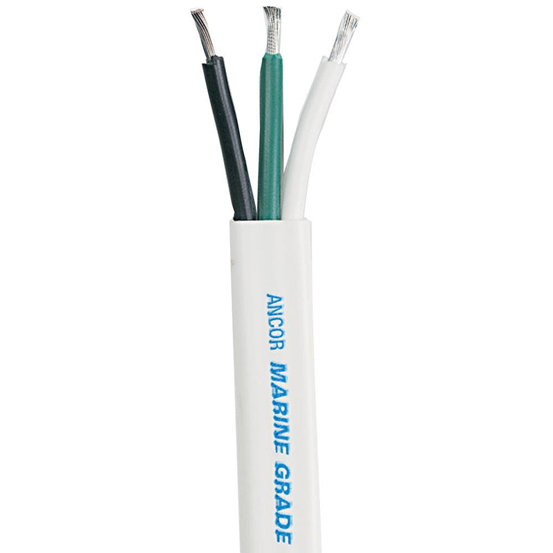 Ancor White Triplex Cable - 16-3 AWG - Flat - 100' [131710]-Wire-JadeMoghul Inc.