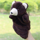 Animal Plush Hand Puppet Doll Toys Pig Cat Owl Monkey Dog Rabbit Shark Bear Puppet Kids Soft Kukla Toys Marionnette-Black Bear-25cm to 30cm-JadeMoghul Inc.