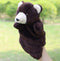 Animal Plush Hand Puppet Doll Toys Pig Cat Owl Monkey Dog Rabbit Shark Bear Puppet Kids Soft Kukla Toys Marionnette-Black Bear-25cm to 30cm-JadeMoghul Inc.