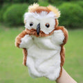 Animal Plush Hand Puppet Doll Toys Pig Cat Owl Monkey Dog Rabbit Shark Bear Puppet Kids Soft Kukla Toys Marionnette-Owl-25cm to 30cm-JadeMoghul Inc.