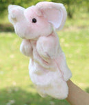 Animal Plush Hand Puppet Doll Toys Pig Cat Owl Monkey Dog Rabbit Shark Bear Puppet Kids Soft Kukla Toys Marionnette-Pink Elephant-25cm to 30cm-JadeMoghul Inc.