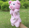 Animal Plush Hand Puppet Doll Toys Pig Cat Owl Monkey Dog Rabbit Shark Bear Puppet Kids Soft Kukla Toys Marionnette-Pink Pig-25cm to 30cm-JadeMoghul Inc.