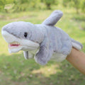 Animal Plush Hand Puppet Doll Toys Pig Cat Owl Monkey Dog Rabbit Shark Bear Puppet Kids Soft Kukla Toys Marionnette-Shark-25cm to 30cm-JadeMoghul Inc.