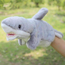 Animal Plush Hand Puppet Doll Toys Pig Cat Owl Monkey Dog Rabbit Shark Bear Puppet Kids Soft Kukla Toys Marionnette-Shark-25cm to 30cm-JadeMoghul Inc.