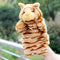 Animal Plush Hand Puppet Doll Toys Pig Cat Owl Monkey Dog Rabbit Shark Bear Puppet Kids Soft Kukla Toys Marionnette-Striped Cat-25cm to 30cm-JadeMoghul Inc.