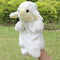 Animal Plush Hand Puppet Doll Toys Pig Cat Owl Monkey Dog Rabbit Shark Bear Puppet Kids Soft Kukla Toys Marionnette-White Sheep-25cm to 30cm-JadeMoghul Inc.