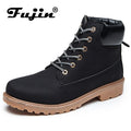 Ankle Length Plush Warm Winter Boots-black-36-JadeMoghul Inc.