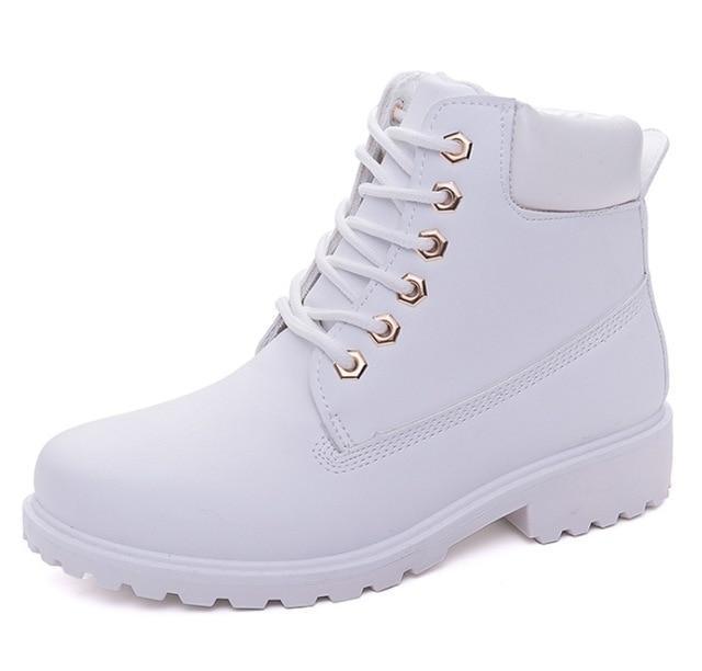Ankle Length Plush Warm Winter Boots-white-36-JadeMoghul Inc.