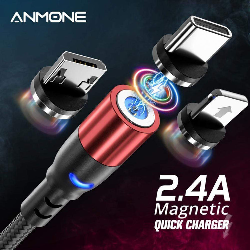 ANMONE Micro USB Magnetic Cable  USB Type c Cable Fast Charging Wire For Samsung Huawei Xiaomi Redmi Android USB C Charger Cord AExp