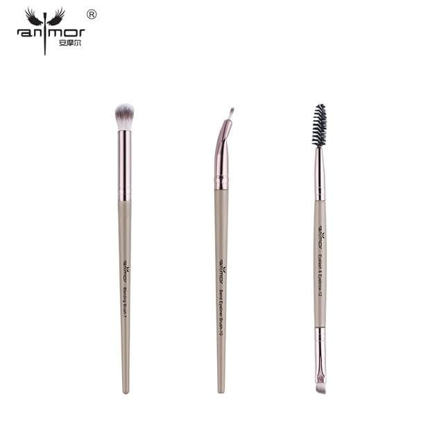 Anmor Makeup Brushes Set 3-12pcs/lot Eye Shadow Blending Eyeliner Eyelash Eyebrow Make up Brushes  Professional Eyeshadow Brush AExp