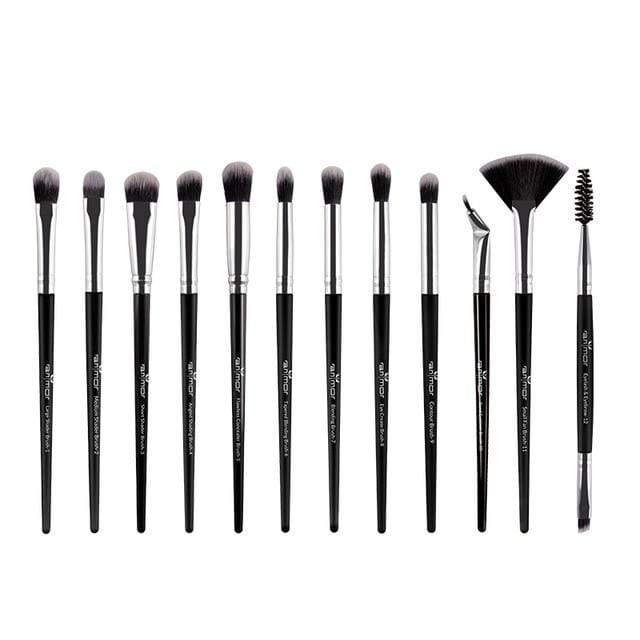 Anmor Makeup Brushes Set 3-12pcs/lot Eye Shadow Blending Eyeliner Eyelash Eyebrow Make up Brushes  Professional Eyeshadow Brush AExp
