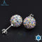 Ann & Snow 925 Sterling Silver Stud Earrings Crystals Ball Beads Fine Jewelry For Women Cute Style AAA CZ Stone 2018 New Design-AB-JadeMoghul Inc.