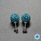 Ann & Snow 925 Sterling Silver Stud Earrings Crystals Ball Beads Fine Jewelry For Women Cute Style AAA CZ Stone 2018 New Design-turquoise-JadeMoghul Inc.