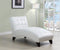 Anna Lounge Chaise, White-Outdoor Chaise Lounges-White-Bycast PU FR Foam Plastic Leg-JadeMoghul Inc.