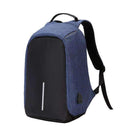 Anti Theft / USB Charging Travel Backpack-Blue-JadeMoghul Inc.