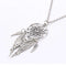 Antique Silver Color Alloy Girl Chain necklaces For Women Vintage Retro Dream Catcher Leaves Pendant Necklace Jewelry collares-32LL25-JadeMoghul Inc.