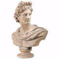 Antiquely Composed Placidia Bust Statue-Sculptures-Brown-marmag polycarbafil-JadeMoghul Inc.