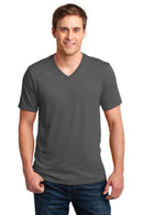 Anvil 100% Combed Ring Spun Cotton V-Neck T-Shirt. 982-T-shirts-Charcoal-3XL-JadeMoghul Inc.