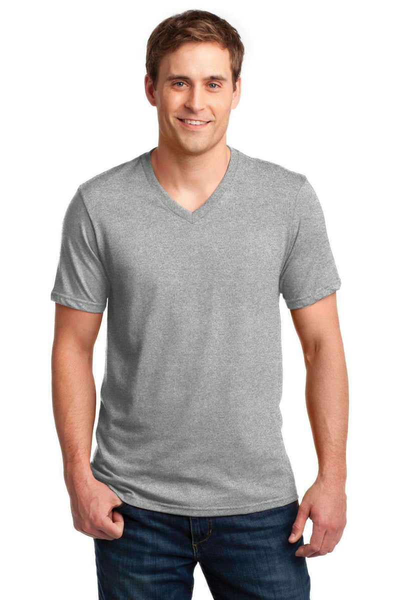 Anvil 100% Combed Ring Spun Cotton V-Neck T-Shirt. 982-T-shirts-Heather Grey-3XL-JadeMoghul Inc.