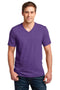 Anvil 100% Combed Ring Spun Cotton V-Neck T-Shirt. 982-T-shirts-Heather Purple-3XL-JadeMoghul Inc.