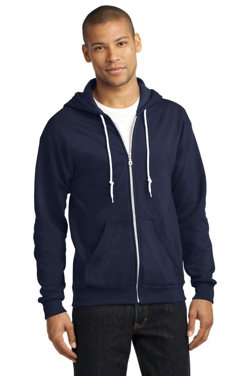 Anvil Full-Zip Hooded Sweatshirt. 71600-Sweatshirts/Fleece-Navy-3XL-JadeMoghul Inc.