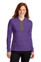 Anvil Ladies 100% Combed Ring Spun Cotton Long Sleeve Hooded T-Shirt. 887L-Sweatshirts/Fleece-Heather Purple/ Neon Yellow-2XL-JadeMoghul Inc.