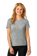 Anvil Ladies 100% Combed Ring Spun Cotton T-Shirt. 880-T-shirts-Heather Grey-S-JadeMoghul Inc.