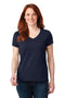 Anvil Ladies 100% Combed Ring Spun Cotton V-Neck T-Shirt. 88VL-T-shirts-Navy-2XL-JadeMoghul Inc.