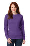 Anvil Ladies French Terry Crewneck Sweatshirt. 72000L-Ladies-Heather Purple-2XL-JadeMoghul Inc.