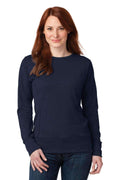 Anvil Ladies French Terry Crewneck Sweatshirt. 72000L-Ladies-Navy-2XL-JadeMoghul Inc.
