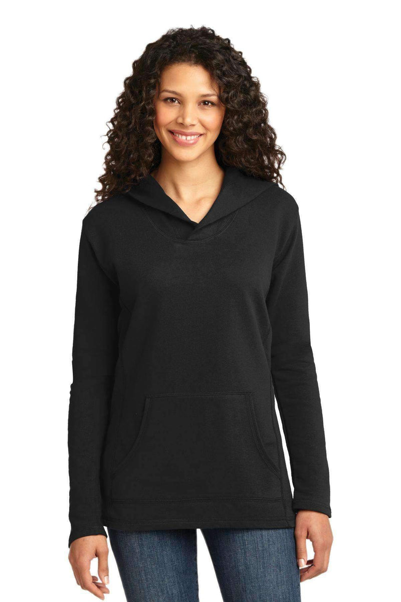 Anvil Ladies French Terry Pullover Hooded Sweatshirt. 72500L-Sweatshirts/fleece-Black-2XL-JadeMoghul Inc.