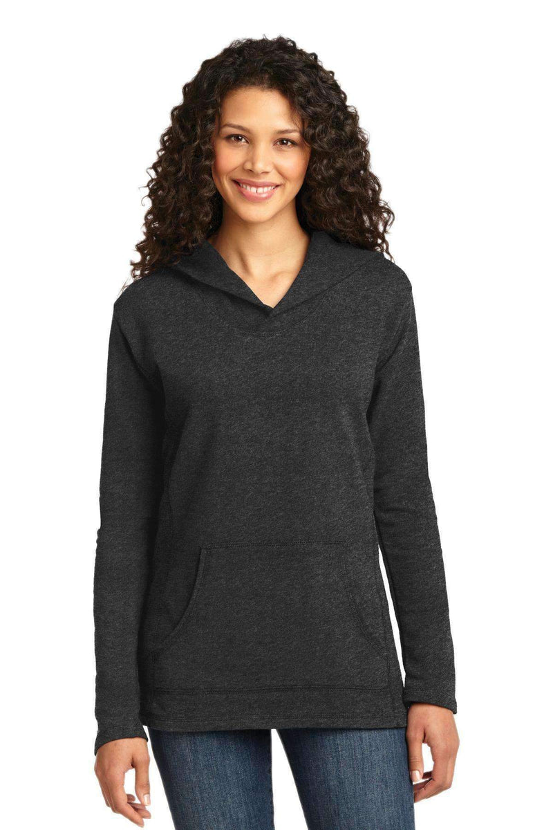 Anvil Ladies French Terry Pullover Hooded Sweatshirt. 72500L-Sweatshirts/fleece-Heather Dark Grey-XL-JadeMoghul Inc.