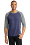 Anvil Tri-Blend3/4-Sleeve Raglan Tee. AN6755-T-shirts-Heather Blue/ Heather Grey-2XL-JadeMoghul Inc.