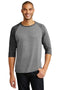 Anvil Tri-Blend3/4-Sleeve Raglan Tee. AN6755-T-shirts-Heather Grey/ Heathered Dark Grey-2XL-JadeMoghul Inc.