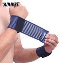 AOLIKES 1PCS Cotton Elastic Bandage Hand Sport Wristband Gym Support Wrist Brace Wrap carpal tunnel-Blue-JadeMoghul Inc.
