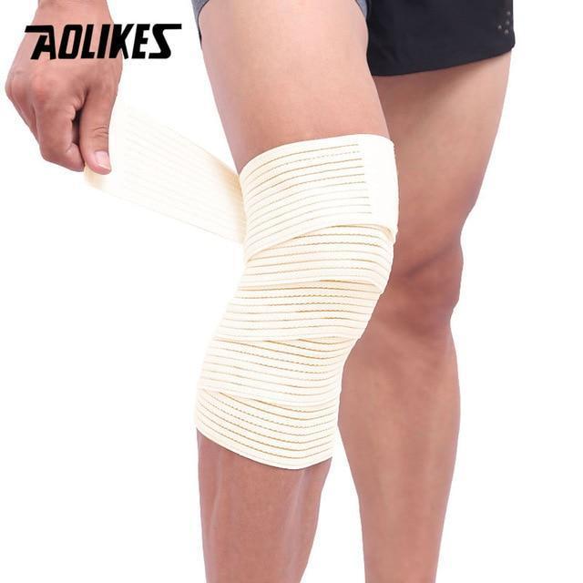 AOLIKES 1PCS Elastic Bandage Tape Sport Knee Support Strap Shin Guard Compression Protector For Ankle Leg Wrist Wrap-Skin-120cm-JadeMoghul Inc.